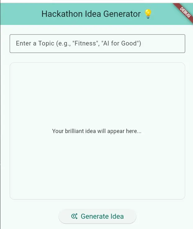 Hackathon Idea Generator
